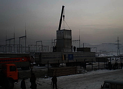 Начаты монтажные работы на площадке вблизи подстанции 220 кВ Кызылская